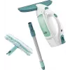 Leifheit puliscivetri Window Vacuum Glass Cleaner Dry&Clean con manico e spazzola 51003
