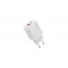 Caricabatterie USB AC DIGITUS 20W, 1x USB-C, 1x USB-A, ingresso 100–240V, bianco
