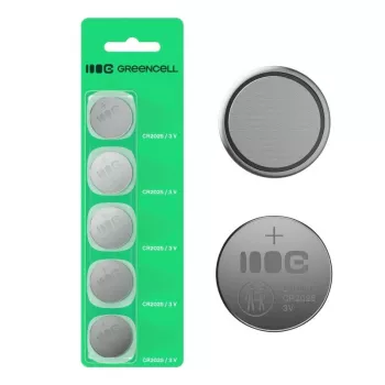 Batteria al litio Green Cell CR2025 3V 160mAh a bottone