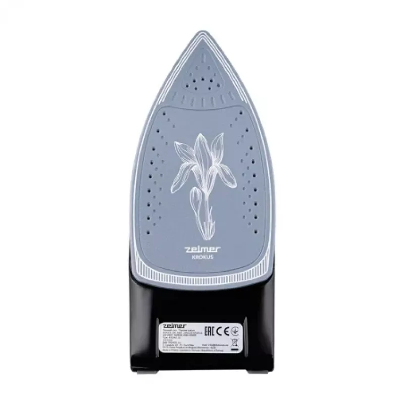 Zelmer Krokus ZIR3220 ferro da stiro a vapore, 3000 W, colpo di vapore 200 g, piastra in ceramica, blu