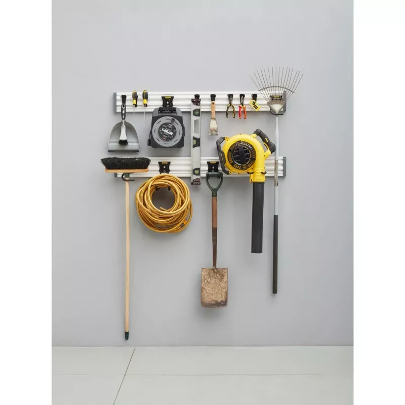 Stanley STST22000-1 scaffale porta attrezzi da giardino a parete in acciaio