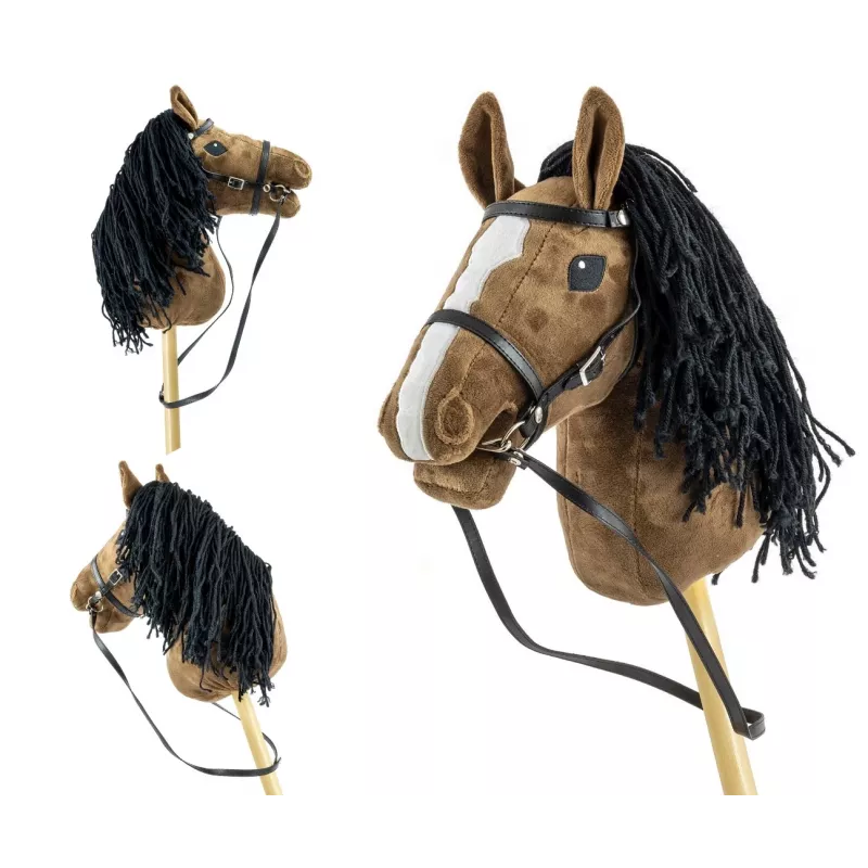 Cavallo a bastone Hobby Horse marrone scuro