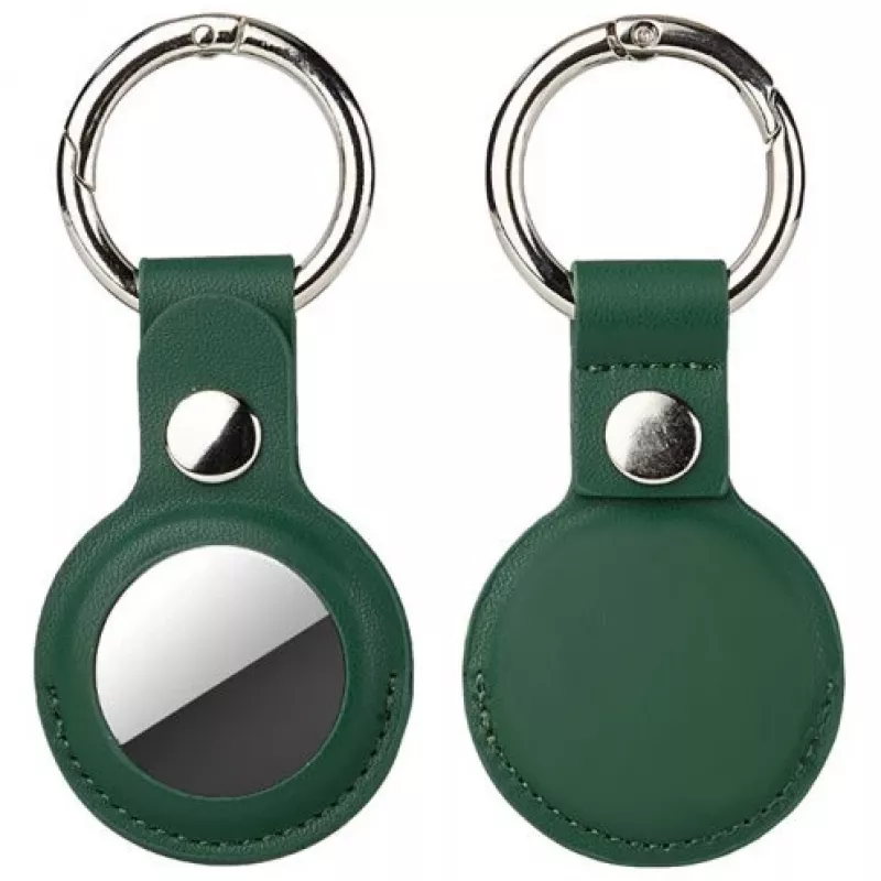 4smarts Set - Custodia per AirTag - Metallo, Pelle sintetica in poliuretano