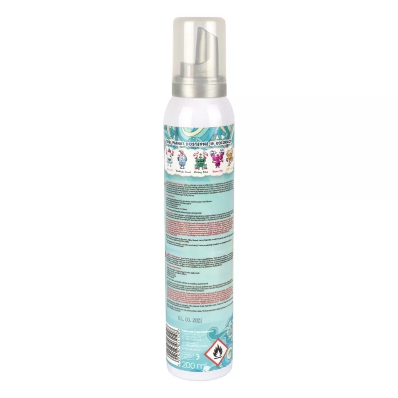 TUBAN Tubi Foam Blue Zenek 200 ml — schiuma detergente per neonati, igiene delicata del bebè