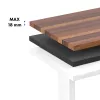 Scrivania regolabile elettricamente in altezza ergo office ER-400 W — altezza max. 1160 mm, carico max. 80 kg