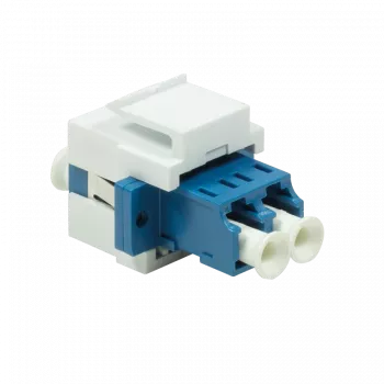 Connettore modulare keystone Logilink LC-Duplex single blu/bianco (NK0030)