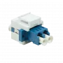 Connettore modulare keystone Logilink LC-Duplex single blu/bianco (NK0030)