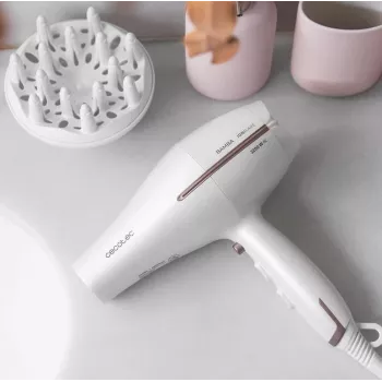 Asciugacapelli Cecotec | IoniCare 5300 Maxi Aura | 2200 W | Numero di impostazioni di temperatura 3 | Funzione ioni | Diffusore | bianco