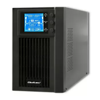 Qoltec 53042 UPS (gruppo di continuità) doppia conversione (online) 1 kVA 800 W 2 uscite AC