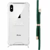 Custodia con collana per telefono Lookabe per iPhone X / Xs — oro con laccio verde
