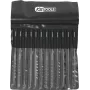 Set di lime per unghie KS Tools 140.3050 — set da 12 pezzi con manici in plastica