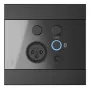 AUDAC WP225/B pannello a parete, microfono XLR + connettore femmina jack 3,5 mm, Bluetooth, nero