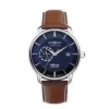 Orologio da polso Zeppelin 84703 Automatic, quadrante blu, cassa e bracciale in acciaio inox