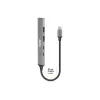 Hub USB Port Designs 900163 Type-C 5000 Mbit/s argento