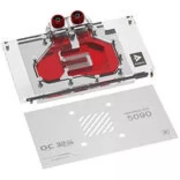 Waterblock GPU Barrow per MSI Suprim 5090 — finitura bianca, modello BS-MSP5090-PA W