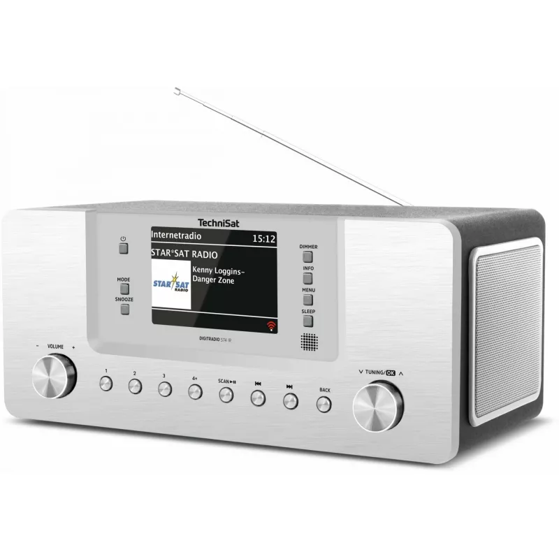 TechniSat DigitRadio 574 IR - sistema audio - 2 x 5 Watt - argento (0001/2951)