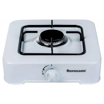 Fornello a gas Ravanson K-01T (bianco; 1 zona)