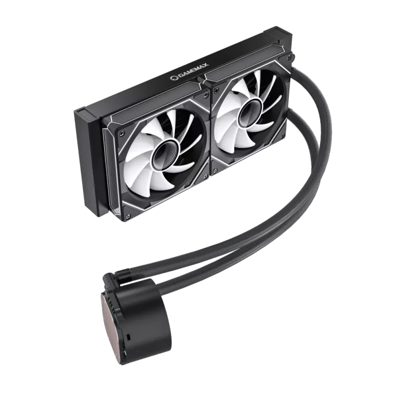 Gamemax | Dissipatore liquido per CPU | ICEBURG 240 DIGITAL | Nero