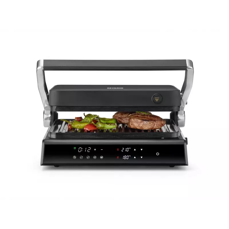 Griglia per contatto Severin KG 2399 nero acciaio inox 1800 W
