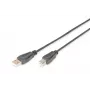 Digitus ASSMANN - cavo USB - USB Type-A, 4 poli (M) - USB Type-B, 4 poli (M) - 1 m (USB / Hi-Speed USB) - nero (AK-300105-010-S)