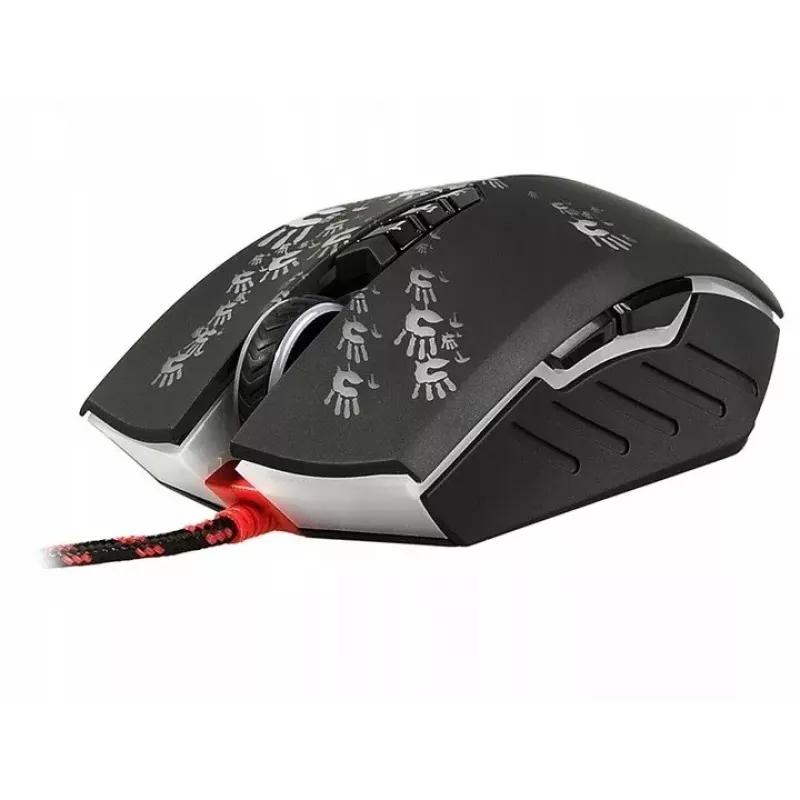 Mouse da gaming A4Tech BLOODY A60 — ottico, ambidestro, 6200 DPI, USB Type-A, 8 tasti, nero