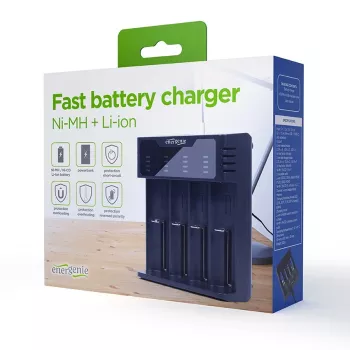 Caricabatterie Gembird BC-USB-02 USB litio-ioni NiCd NiMH