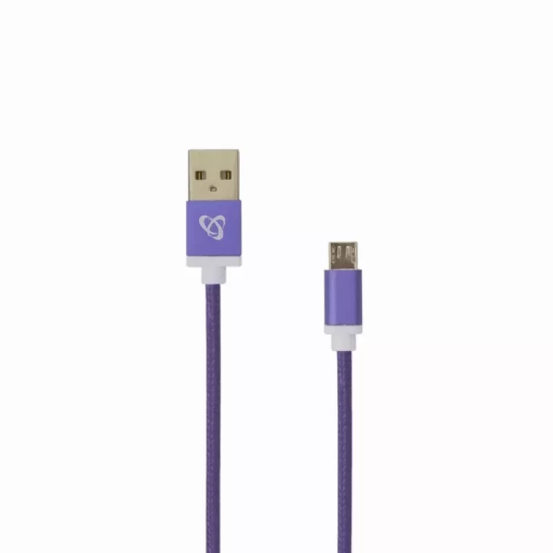 Sbox USB->Micro USB M/M 1m USB-10315U viola prugna