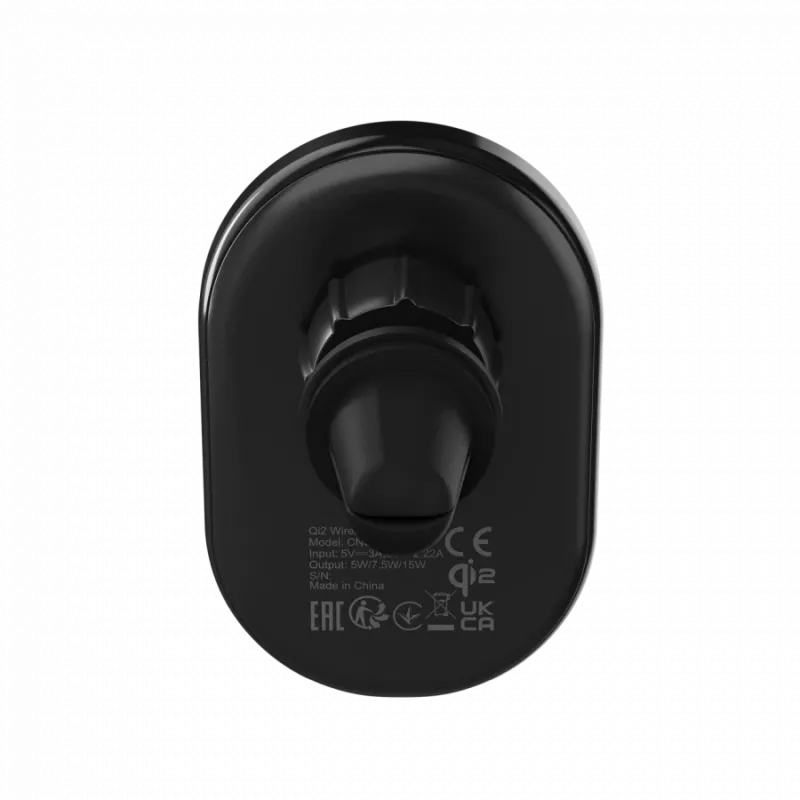 Caricabatterie wireless per auto CANYON OnGrip 105 15W Qi2 Wireless nero