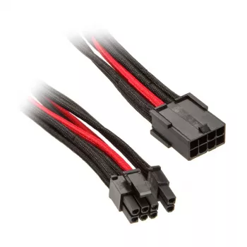 Cavo SilverStone PCIe 8 pin su PCIe 6+2 pin, 250 mm – nero/rosso