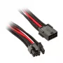 Cavo SilverStone PCIe 8 pin su PCIe 6+2 pin, 250 mm – nero/rosso