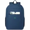 Zaino city Rivacase Gremio blu poliestere rPET 305x150x460mm