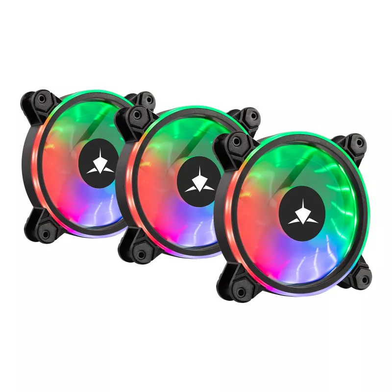 Kit ventole per case White Shark Nebula-2 nero – ventola ARGB 120 mm (kit)