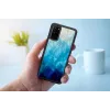 Custodia protettiva iKins per Samsung Galaxy S20 — blue lake finitura nera