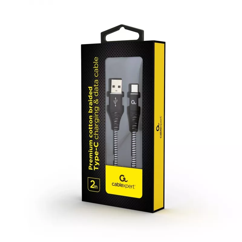 Cavo USB Gembird CC-USB2B-AMCM-2M-BW USB 2.0 USB A USB C nero, bianco