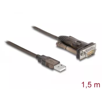 Adattatore USB 2.0 Type-A a seriale RS-232 D-Sub 9 poli connettore maschio DeLOCK 62646