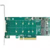 Scheda DeLOCK PCI Express x8 su 2 x NVMe M.2 Key M interne biforcazione formato low-profile
