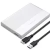 Case per SSD/HDD SATA 2,5 pollici QOLTEC 52278 USB 3.0, supporta fino a 2 TB