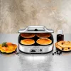 ROMMELSBACHER PC 1800, 4 crêpes, argento, plastica, 13,5 cm, tasti, 1800 W