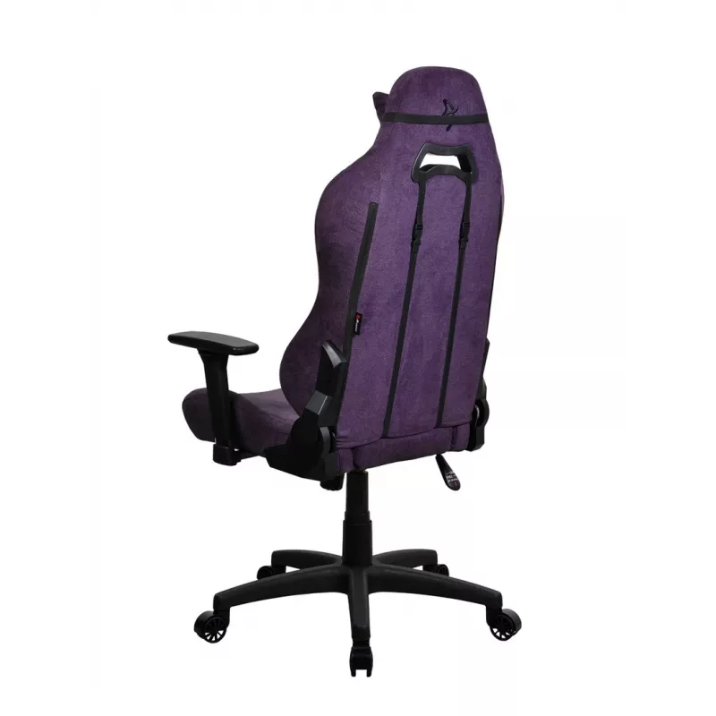 Sedia gaming Arozzi Torretta SoftFabric viola – design ergonomico, braccioli regolabili, schienale reclinabile