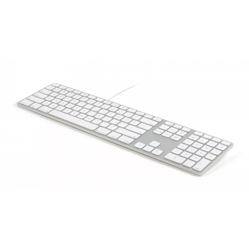 Matias FK318B-UK Aluminium Mac Hub 2xUSB Space Gray — Tastiera meccanica compatibile Mac con hub USB integrato