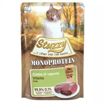 STUZZY Monoprotein vitello - Cibo umido per gatti - 85 g