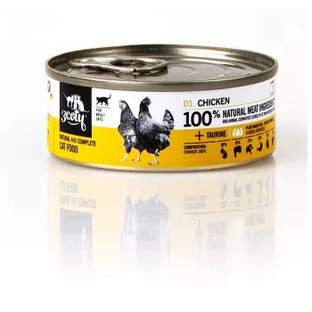 3Coty cibo umido per gatti adulti con pollo e cuori, 80 g