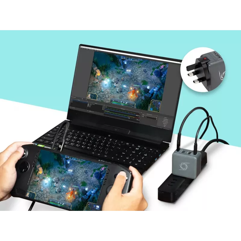 AVerMedia GC313Pro universale nero ricarica rapida AC per interni