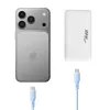 Akyga AK-CH-31 caricabatterie USB GaN piatto 65 W, USB-C PD + USB-A, bianco