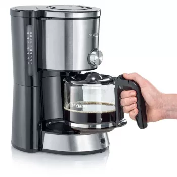 SEVERIN KA4825 caffettiera nero/acciaio inox