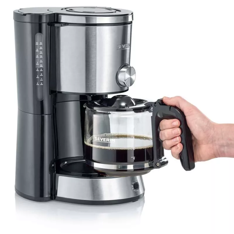 SEVERIN KA4825 caffettiera nero/acciaio inox