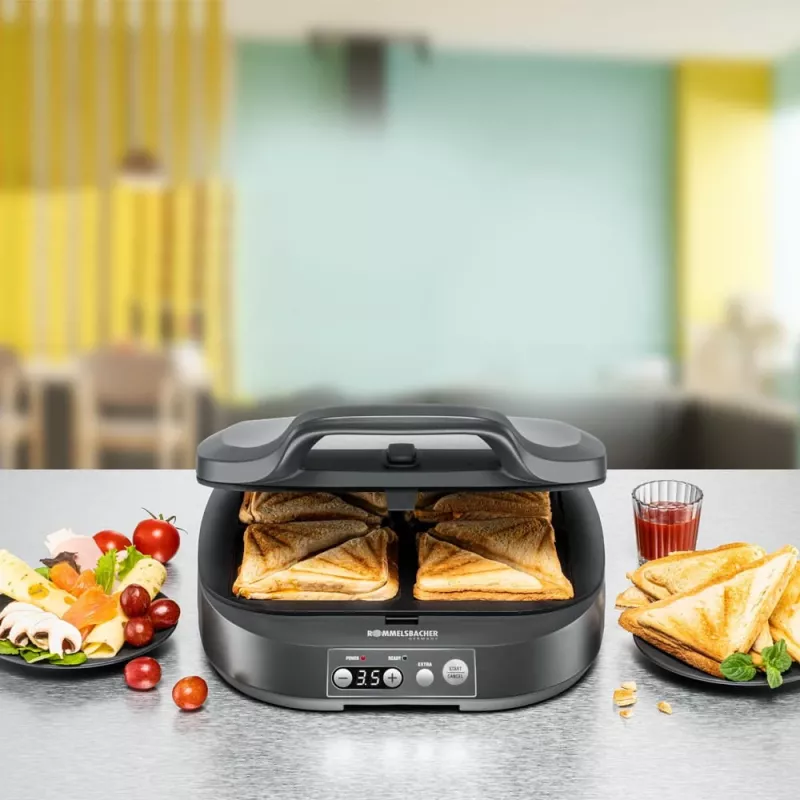 Rommelsbacher ST 1800 sandwich maker 1800 W nero