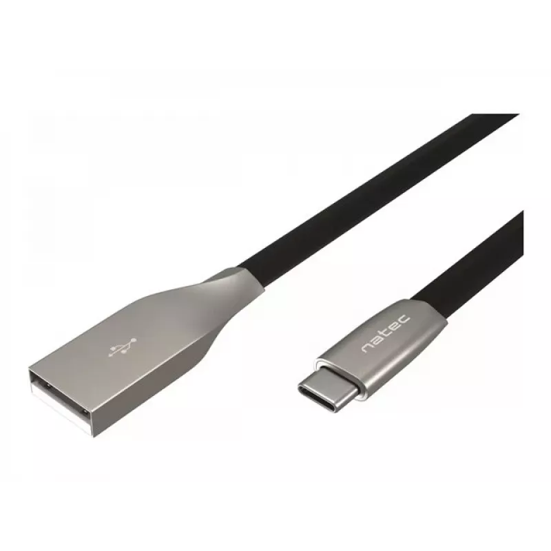 Cavo NATEC USB-C/A 2.0 1 m dritto 1 m nero metallo