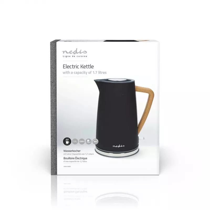 Bollitore Nedis KAWK510EBK 1,7 L 2200 W nero