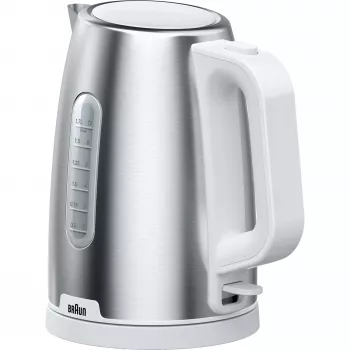 Braun WK 1500 bollitore elettrico 1,7 L 2200 W acciaio inox, bianco